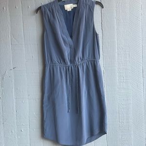 Cynthia Rowley woman’s blue Dress Size 4 , 100% SILK